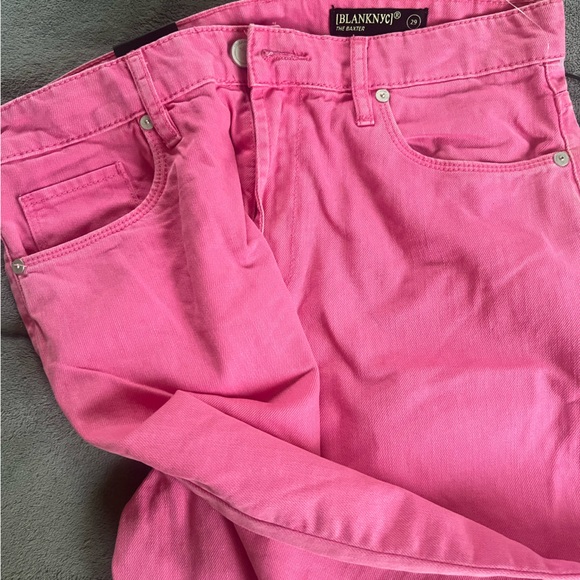 Bright pink BlankNYC Ribcage Straight Leg Jeans - Picture 4 of 4